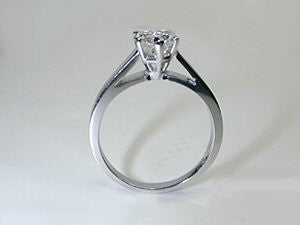 1.03ct G-SI1 Heart Shape Diamond Engagement ring 18kt white gold JEWELFORME BLUE