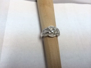 2.53ct Art Deco Round Diamond Engagement Ring  GIA certified Platinum  JEWELFORME BLUE