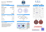 1.66ct G-SI1 Platinum Round Diamond Engagement Ring EGL certified