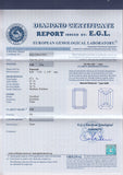 2.10ct G-VS2 EMERALD CUT DIAMOND ENGAGEMENT PLATINUM  GIA certified JEWELFORME BLUE