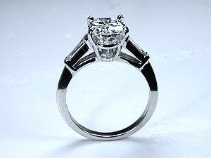 1.74ct F-SI1 Oval Diamond Engagement Ring 18kt JEWELFORME BLUE  EGL certified