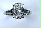 5.31ct F-SI1 Oval Diamond Engagement Ring 18kt JEWELFORME BLUE  EGL certified
