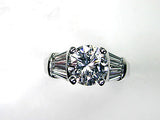 3.35ct Round Diamond Engagement Ring GIA certified JEWELFORME BLUE