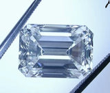 10.11ct F-VVS2 Loose Diamond Emerald Cut Loose Diamond certified JEWELFORME BLUE