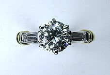 1.30ct E-VVS1 Round Diamond Engagement Ring JEWELFORME BLUE Anniversay Bridal Birthday Gift GIA cert