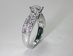 1.50ct Round Diamond Engagement ring Twist JEWELFORME BLUE 900,000 GIA diamonds