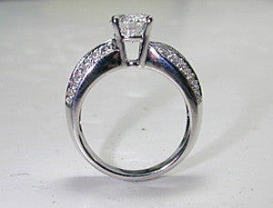 1.50ct Round Diamond Engagement ring Twist JEWELFORME BLUE 900,000 GIA diamonds