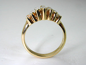 1.25ct Marquise Shape Diamond Eternity Ring 18kt Yellow JEWELFORME BLUE