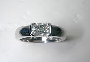 2.08ct Radiant Cut Diamond Engagement Ring GIA certified JEWELFORME BLUE