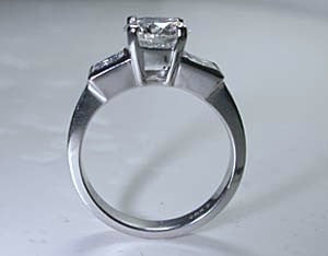 2.88ct Round Diamond & Princess Engagement Ring 18kt White Gold JEWELFORME BLUE  Anniversary Bridal Gift GIA EGL certified round-diamond-THR2866