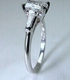 2.25ct D-VVS1 Radiant Diamond Engagement Ring 18kt  GIA certified