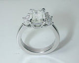 6.94ct I-VS2 Emerald Cut Diamond Engagement Ring GIA CERTIFIED DIAMOND  18kt White Gold