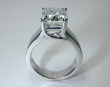 6.00ct H-VS2 Radiant Cut Diamond Engagement Ring  JEWELFORME BLUE