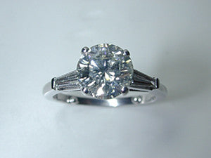 3.29ct Round Diamond Engagement Ring round Anniversary Bridal birthday Gift JEWELFORME BLUE