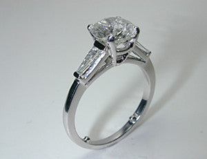 3.29ct Round Diamond Engagement Ring round Anniversary Bridal birthday Gift JEWELFORME BLUE