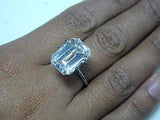 15.75ct Emerald Cut Diamond Engagement Ring GIA certified Loose Diamond JEWELFORME BLUE