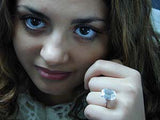 15.75ct Emerald Cut Diamond Engagement Ring GIA certified Loose Diamond JEWELFORME BLUE