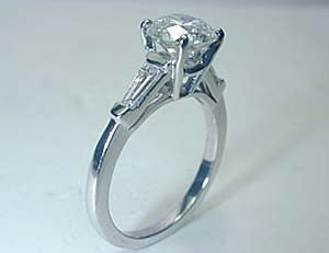 2.27ct G-SI2 Diamond Engagement Ring Round Diamond Wedding Gift 18kt white Gold GIA certified JEWELFORME BLUE