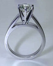 1.07ct Round Diamond Engagement Ring 18kt I-SI2 GIA certified JEWELFORME BLUE