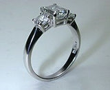 0.74ct Emerald Cut Diamond Engagement Ring G-SI1 GIA certified  JEWELFORME BLUE