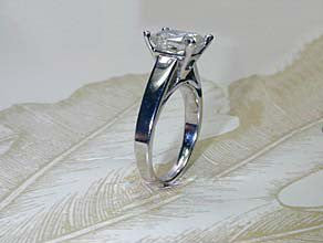3.02ct Radiant Cut Diamond Engagement Ring  EGL certified  JEWELFORME BLUE