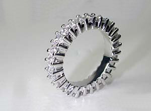 Princess Cut Diamond Eternity Ring 2.50ct