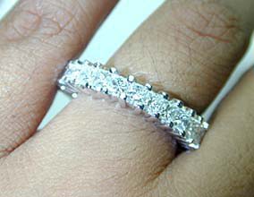 Princess Cut Diamond Eternity Ring 2.50ct