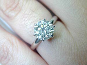 2.06ct H-SI2 Diamond Engagement Ring Round Diamond Wedding Gift 18kt white Gold GIA certified  Annivesary Bridal Jewelry