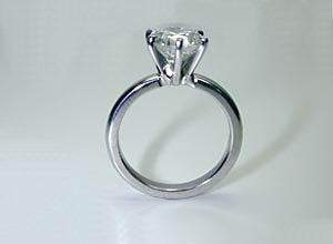 2.06ct H-SI2 Diamond Engagement Ring Round Diamond Wedding Gift 18kt white Gold GIA certified  Annivesary Bridal Jewelry