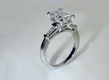 2.32ct G-VS1 GIA certified Emerald Cut Diamond Engagement Ring  JEWELFORME BLUE
