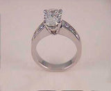 2.35ct Oval Shape Diamond Engagement Ring 18kt White Gold GIA certified JEWELFORME BLUE