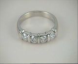 1.01ct Round Diamond Wedding Ring 18kt White Gold   JEWELFORME BLUE