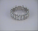 3.20ct Marquise Diamond Eternity Ring 18kt White Gold   JEWELFORME BLUE