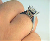 3.06ct H-VS1 Princess Cut Diamond Engagement Ring GIA certified JEWELFORME BLUE