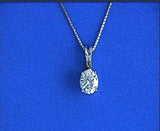 0.90ct H-VS1 Diamond Pendant Necklace 18kt JEWELFORME BLUE