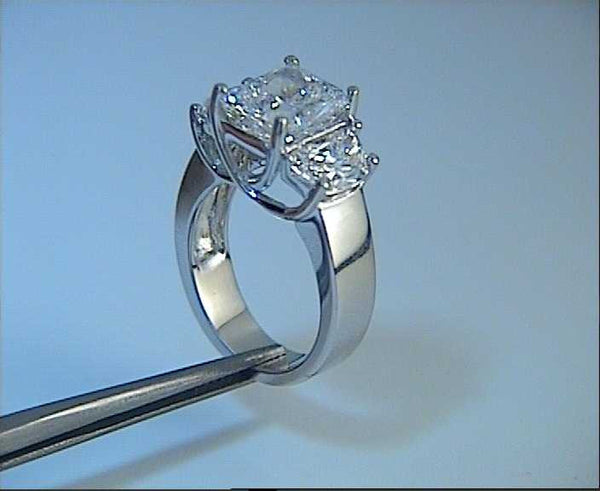 3.88ct Radiant Cut Diamond Engagement Ring – JEWELFORMEBLUE