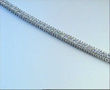 10.90ct Princess Cut Diamond Bracelet 18kt white gold JEWELFORME BLUE
