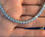 27.00ct Diamond Pendant Opera Necklace 18kt White Gold JEWELFORME BLUE