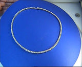 27.00ct Diamond Pendant Opera Necklace 18kt White Gold JEWELFORME BLUE