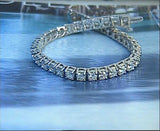 5.15ct Round Diamond Tennis Bracelet JEWELFORME BLUE