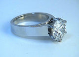 2.00ct G-SI1  Round Diamond Engagement ring 18kt White Gold JEWELFORME BLUE