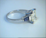 3.02ct Asscher Cut Diamond Engagement Ring GIA certified  JEWELFORME BLUE