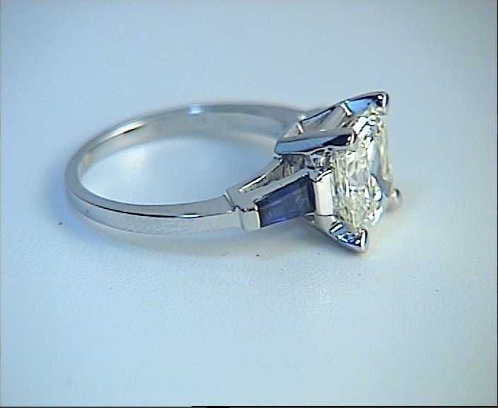 2.50ct Asscher Cut Diamond Engagement Ring GIA certified  JEWELFORME BLUE