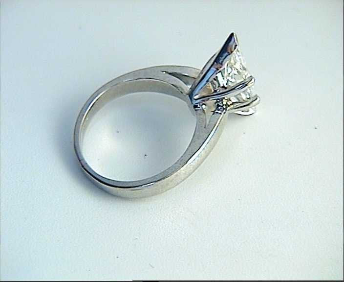 1.00ct G-SI1 Diamond Engagement Ring 18kt White Gold Fine Jewelry JEWELFORME BLUE