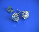 3.00ct J-SI1 Round Diamond Earrings studs 18kt white Gold JEWELFORME BLUE 900,000 GIA  certified diamonds