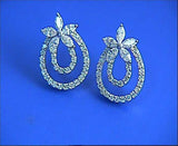 4.20ct Round and Marquise Shape Diamond Earrings 18kt  JEWELFORME BLUE