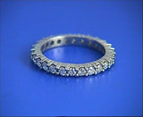 1.10ct Round Diamonds Eternity Wedding Ring 18kt White Gold JEWELFORME BLUE Stack Ring
