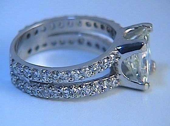 2.22ct G-VS1 GIA Princess Diamond Engagement Ring 18kt JEWELFORME BLUE GIA certified