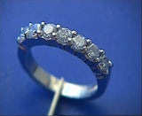 0.52ct Round Diamond Wedding Ring 18kt White Gold JEWELFORME BLUE