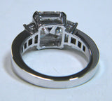 5.22ct H-VVS2 Platinum Asscher Diamond Engagement Ring GIA certified JEWELFORME BLUE